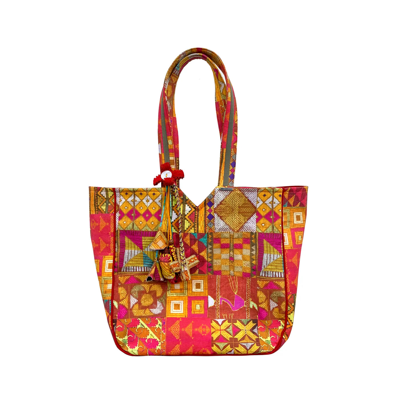 Phulkari Tote Bag in Digital Print